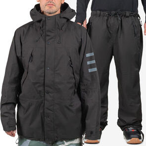 ENDEAVOR SNOWBOARDS 2025 2L RANGER JACKET BLACK + 2L RANGER PANT BLACK