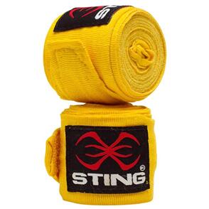 STING 2.5M ELASTICISED HAND WRAPS YELLOW 2.5M