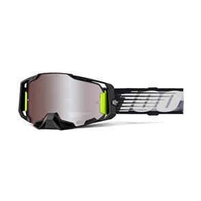 100% 2025 ARMEGA GOGGLE LIGHTSPEED HIPER MIRROR SILVER FLASH LENS