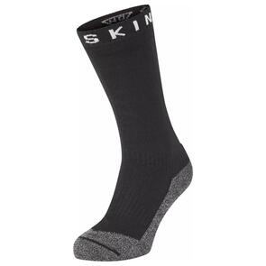 SEALSKINZ NORDELPH WATERPROOF WARM WEATHER SOCK BLACK/GREY MARL/WHITE