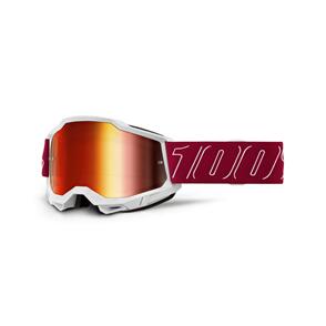 100% 2025 ACCURI 2 GOGGLE REDLINE MIRROR RED LENS