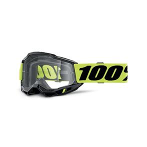 100% 2025 ACCURI 2 OTG GOGGLE NEON YELLOW CLEAR LENS