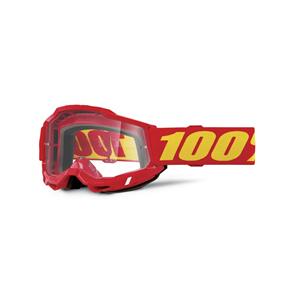 100% 2025 ACCURI 2 OTG GOGGLE RED CLEAR LENS