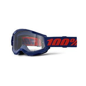 100% 2025 STRATA GOGGLE NAVY CLEAR LENS