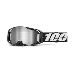 100% 2025 ARMATIC GOGGLE BLACK MIRROR SILVER FLASH LENS