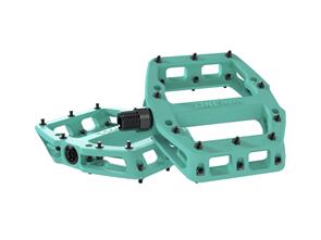 TREK LINE ELITE FLAT PEDAL SET MIAMI GREEN 9/16""(15 MM)