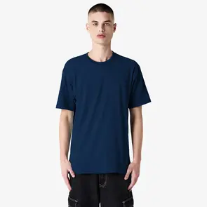 AMERICAN APPAREL 5389 SUEDED SHORT SLEEVE T-SHIRT - NAVY