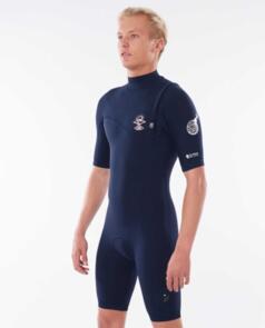 RIP CURL WETSUITS 2020 E BOMB Z/FREE 22GB S/S SPRING NAVY RED