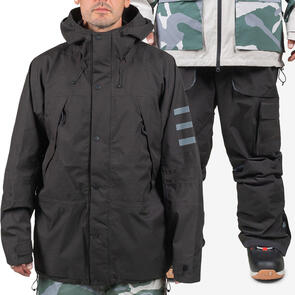 ENDEAVOR SNOWBOARDS 2025 2L RANGER JACKET BLACK + 2L PATROL CARGO PANT BLACK