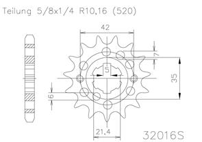 MOTO MASTER *SPROCKET FRONT MOTO MASTER KX450F 06-20 KLX450R 08-20 14T