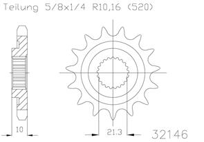 MOTO MASTER SPROCKET FRONT MOTO MASTER MADE IN HOLLAND  RMZ450 05-12 RMX450 10-14 14T