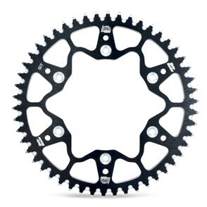 MOTO MASTER SPROCKET REAR ALLOY MOTO MASTER GASGAS MC65 21-ON HUSQVARNA TC65 18-ON KTM 65SX 98-ON 50T BLACK