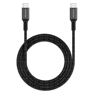 MICRODIA EXECABLE TWEED PD100W 1.3M USB-C TO USB-C CABLE - CHARCOAL