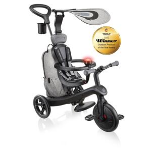 GLOBBER EXPLORER TRIKE 4IN1 DELUXE PLAY -BLACK/GREY
