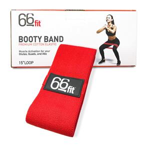 66FIT BOOTY BAND LOOP - HIP CIRCLE - MEDIUM - RED