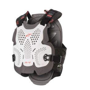 ALPINESTARS A-4 MAX CHEST PROTECTOR WHITE/ANTHRACITE/RED