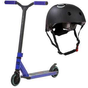 PROLINE SCOOTERS L1 V2 MINI SERIES SCOOTER BLUE + DOUBLE$DOWN NOODLEHOUSE HELMET COMBO