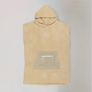 OCEAN N EARTH YOUTH HOODED PONCHO BEIGE