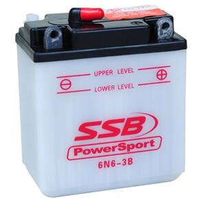 SUPER START MOTORCYCLE AND POWERSPORTS BATTERY  AGM 6V 6AH 