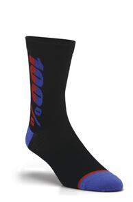 100% RYTHYM MERINO SOCKS BLACK 