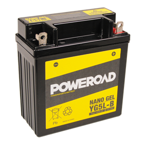 POWEROAD  YG5L-B NON-DG NANO GEL BATTERY ALT: YB5L-B