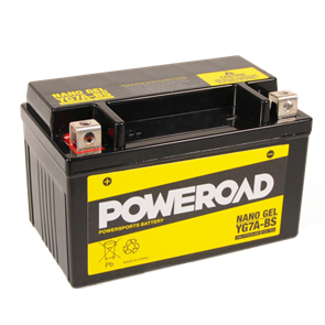 POWEROAD  YG7A-BS NON-DG NANO GEL BATTERY ALT: YTX7A-BS