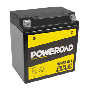 POWEROAD  YG10L-A2 NON-DG NANO GEL BATTERY ALT: YB10L-A2 YB10L-B2