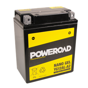 POWEROAD  YG12AL-A2 NON-DG NANO GEL BATTERY ALT: YB12AL-A2