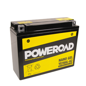 POWEROAD  YG16AL-A2 NON-DG NANO GEL BATTERY ALT: YB16AL-A2