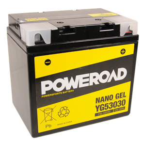 POWEROAD  YG53030 NON-DG NANO GEL BATTERY ALT: 12N243 53030