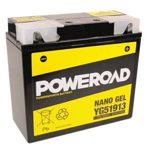 POWEROAD  YG51913 NON-DG NANO GEL BATTERY ALT: 51913