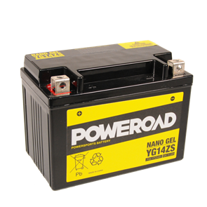 POWEROAD  YG14ZS NON-DG NANO GEL BATTERY ALT: YTZ14S