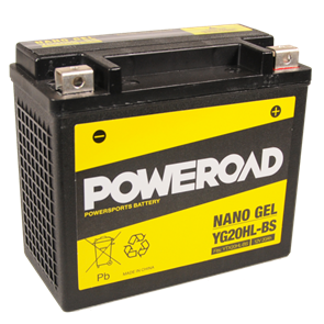 POWEROAD  YG20HL-BS NON-DG NANO GEL BATTERY ALT: YTX20HL-BS
