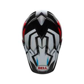BELL HELMETS MOTO-9 VISOR DISTRICT WHITE/BLACK/RED