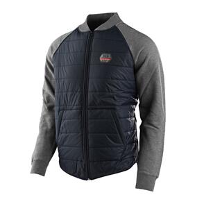 TROY LEE DESIGNS FACTORY QUILTED BOMBER ZIP UP NAVY