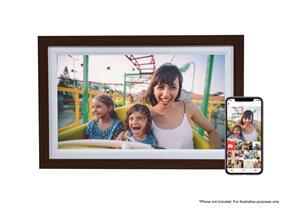 FIREFLY FRAMEO 15.6" WIFI DIGITAL PHOTO FRAME - DARK WOOD