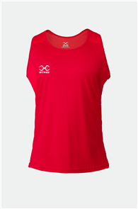 STING JUNIOR MALE METTLE BOXING SINGLET RED 