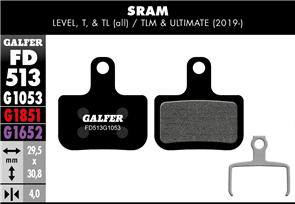 GALFER FD513 BRAKE PADS SRAM LEVEL, T, TL & ULTIMATE (2019-) FORCE AXS G1455