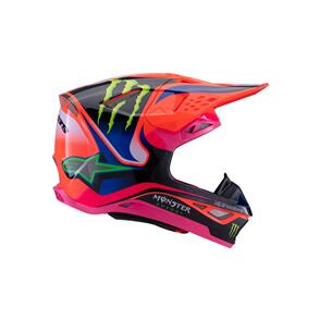 ALPINESTARS 2025 SUPERTECH S-M10 DEEGAN ORANGE FLUORO/PURPLE/PINK FLUORO GLOSS