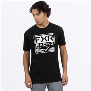 FXR MEN'S EMBLEM PREMIUM T-SHIRT - BLACK/SPLATTER 
