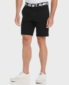 ORIGINAL PENGUIN 9" THE PLAYER PARTECH GOLF SHORT CAVIAR