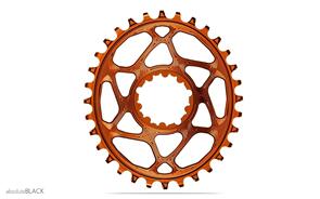 ABSOLUTE BLACK OVAL PREMIUM SRAM DM BOOST (148) NW CHAINRING - 3MM OFFSET ORANGE