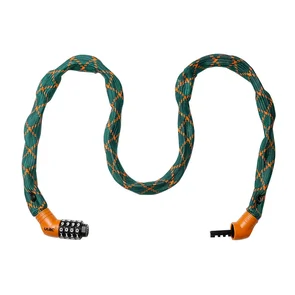 ULAC LOCK STREET FIGHTER NUVO CHAIN HARDENED STEEL COMBO 5MM X 100CM EMERALD