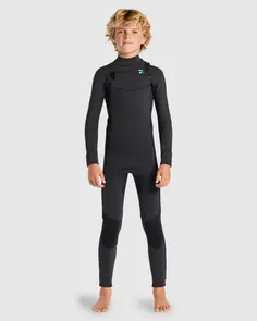 BILLABONG 4/3MM ABSOLUTE CHEST ZIP STEAMER WETSUIT BLUE FADE