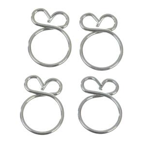 ALL BALLS FS00041 FUEL HOSE CLAMP 4 PC KIT - WIRE STYLE 9.7MM ID