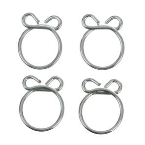 ALL BALLS FS00045 FUEL HOSE CLAMP 4 PC KIT - WIRE STYLE 13.5MM ID