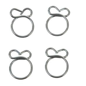 ALL BALLS FS00058 FUEL HOSE CLAMP 4 PC KIT- WIRE STYLE 7.6MM ID