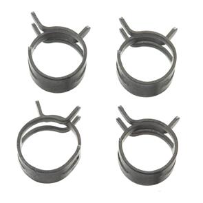 ALL BALLS FS00063 FUEL HOSE CLAMP 4 PC KIT - BAND STYLE 11MM ID