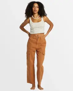BILLABONG WALL TO WALL PANTS DENIM JEANS SANDALWOOD