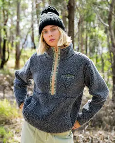 BILLABONG HORIZON MOCK NECK CHARCOAL